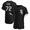 Boles C.White Sox #72 Carlton Fisk Player Black Limited Elite Home Stitched Jerseys
