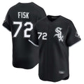 Boles C.White Sox #72 Carlton Fisk Player Black Limited Home Stitched Jerseys