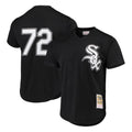 Boles C.White Sox #72 Carlton Fisk Player Black Mitchell & Ness Cooperstown Collection Mesh Game Stitched Jerseys