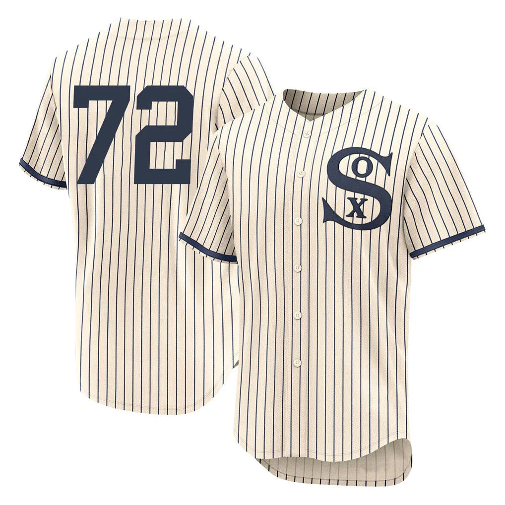 Boles C.White Sox #72 Carlton Fisk Player Cream Field of Dreams Limited Elite Home Stitched Jerseys
