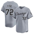 Boles C.White Sox #72 Carlton Fisk Player Gray Road Limited Home Stitched Jerseys