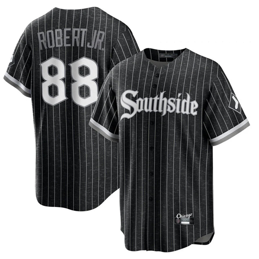 Boles C.White Sox #88 Luis Robert Jr Player Black City Connect Home Game Stitched Jerseys