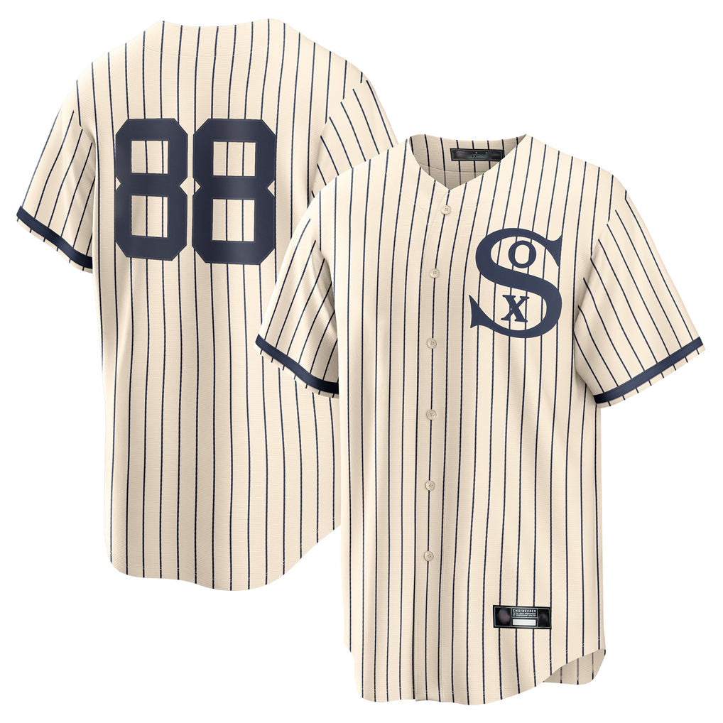 Boles C.White Sox #88 Luis Robert Jr Player Cream Field of Dreams Home Game Stitched Jerseys