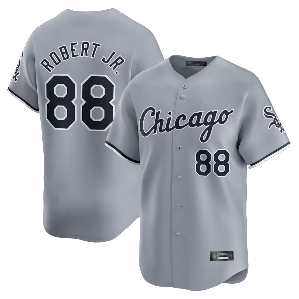 Boles C.White Sox #88 Luis Robert Jr Player Gray Road Limited Home Stitched Jerseys