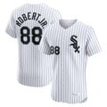Boles C.White Sox #88 Luis Robert Jr Player White Stripe Limited Elite Home Stitched Jerseys