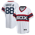 Boles C.White Sox #88 Luis Robert Jr Player White T-shirt Home Game Stitched Jerseys