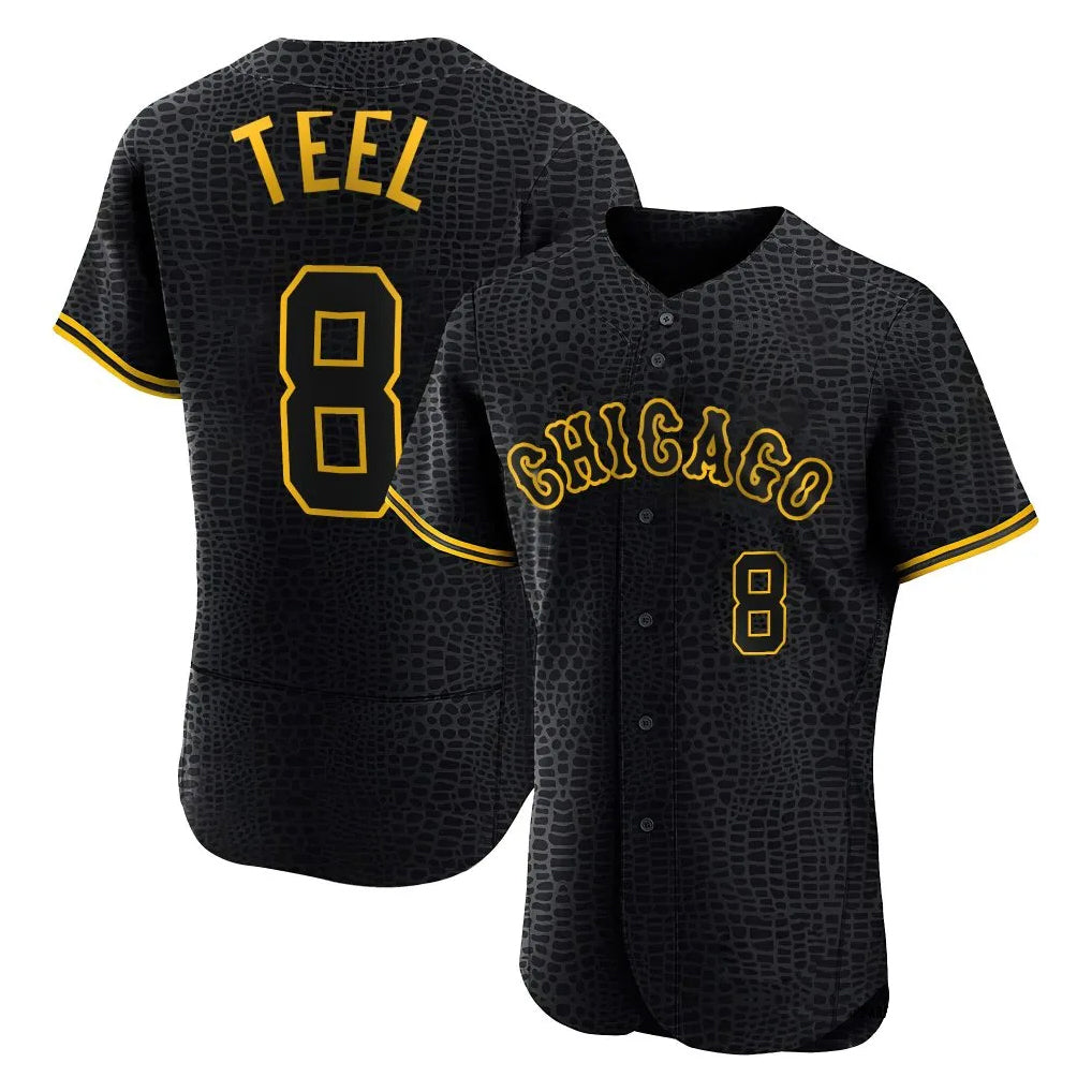 Boles C.White Sox #8 Kyle Teel Player Black Snake Skin City Limited Elite Home Stitched Jerseys