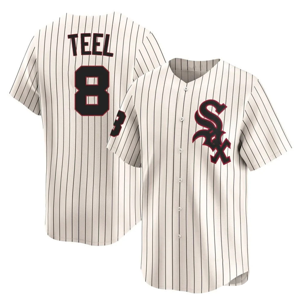 Boles C.White Sox #8 Kyle Teel Player Cream Cooperstown Collection Limited Home Stitched Jerseys