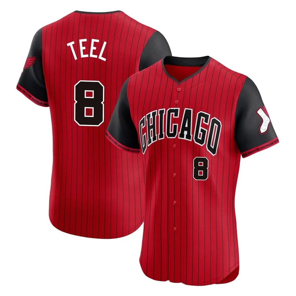 Boles C.White Sox #8 Kyle Teel Player Red City Connect Limited Elite Home Stitched Jerseys
