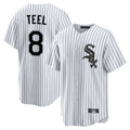 Boles C.White Sox #8 Kyle Teel Player White Stripe Home Game Stitched Jerseys