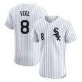 Boles C.White Sox #8 Kyle Teel Player White Stripe Limited Elite Home Stitched Jerseys