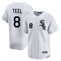 Boles C.White Sox #8 Kyle Teel Player White Stripe Limited Home Stitched Jerseys