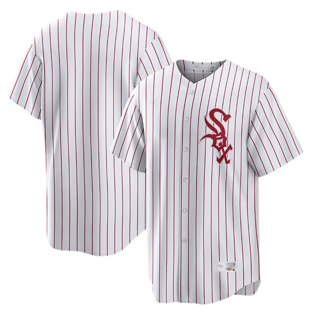 Boles C.White Sox ## White Sox Blank Player Red Stripe White Home Game Stitched Jerseys
