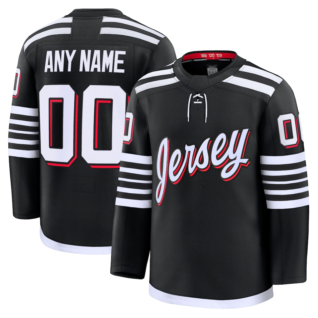 Boles Cheap NJ.Devils Black Alternate Premium Jerseys