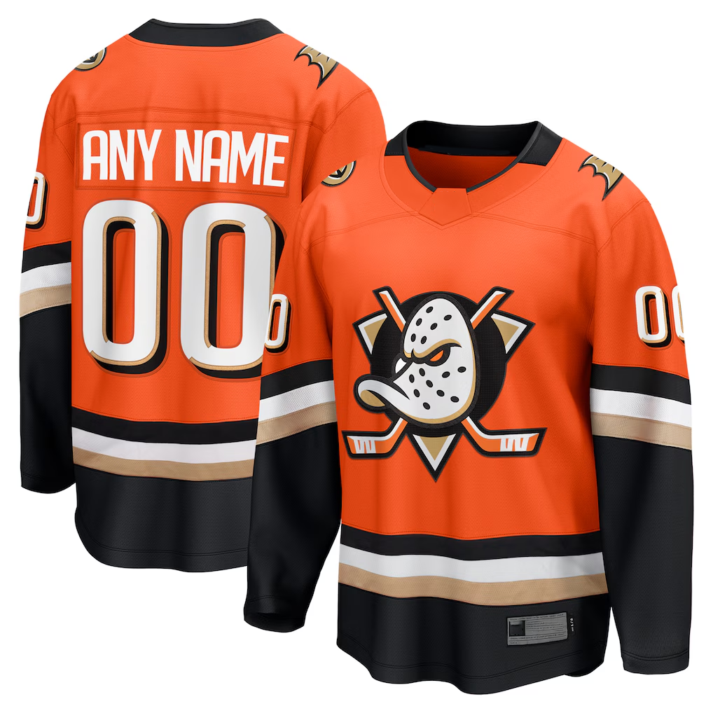 Boles Custom A.Ducks Orange Home Breakaway Jerseys