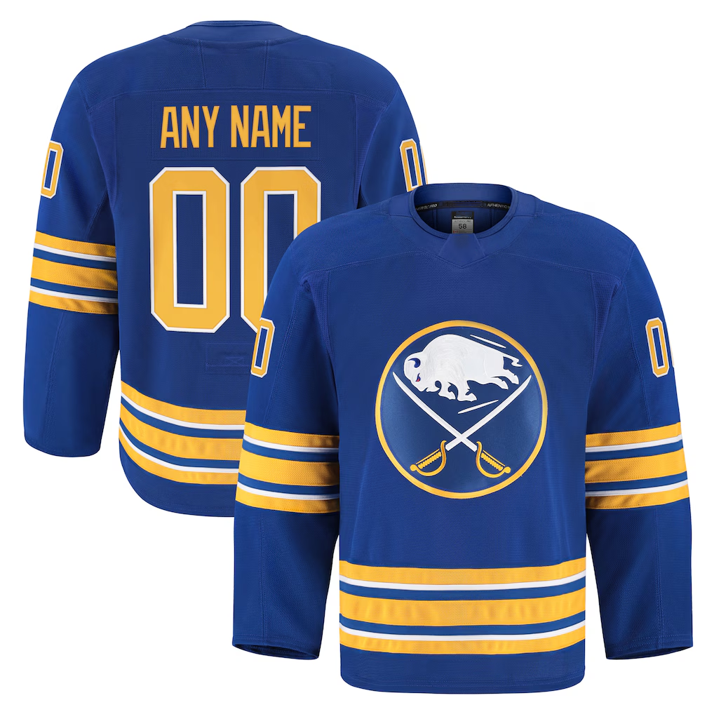 Boles Custom B.Sabres Royal Home Authentic Pro Stitched Jerseys