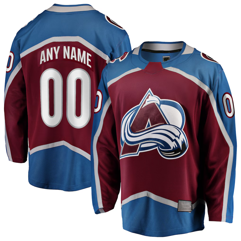 Boles Custom C.Avalanche Maroon Home Breakaway Jerseys