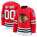 Boles Custom C.Blackhawks Red Home Premium Jerseys