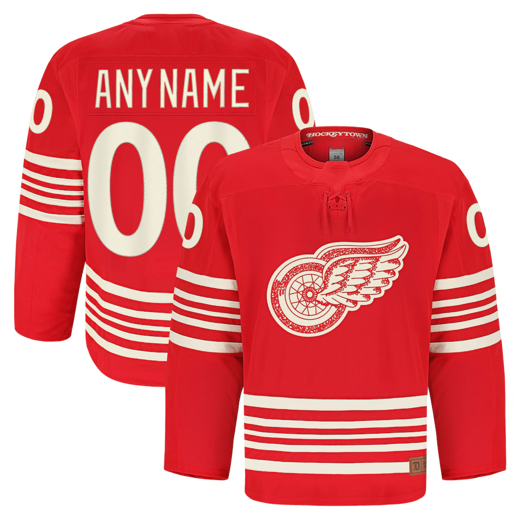 Boles Custom DR.Wings Red Anniversary Authentic Pro Jerseys