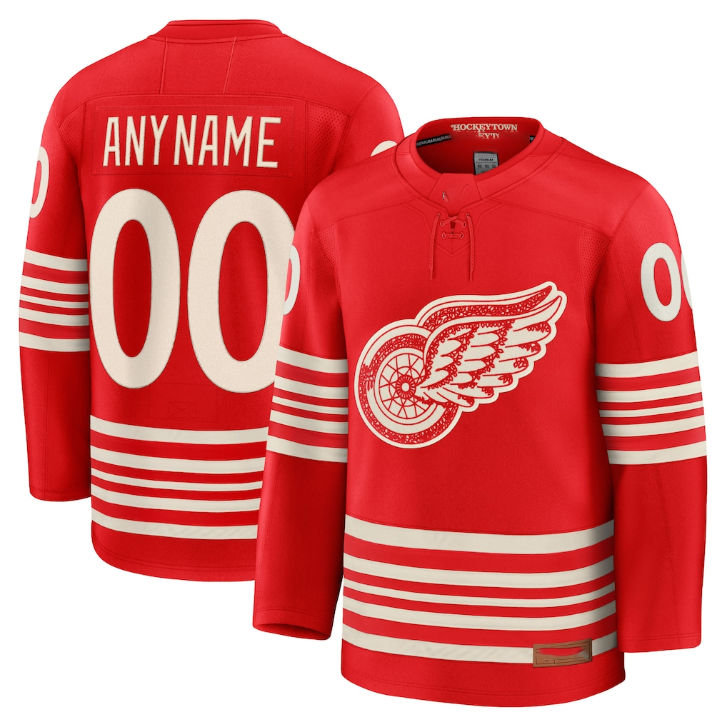 Boles Custom DR.Wings Red Centennial Premium Jerseys