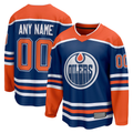 Boles Custom E.Oilers Royal Home Breakaway Jerseys