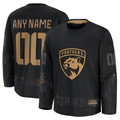 Boles Custom F.Panthers Black 2024 Military Appreciation Custom Practice Jerseys