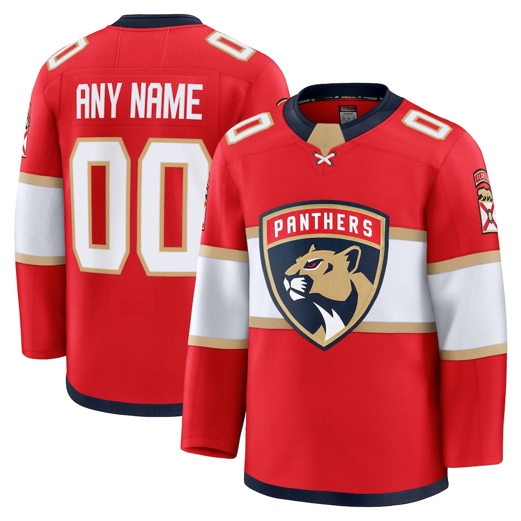 Boles Custom F.Panthers Red Home Premium Jerseys