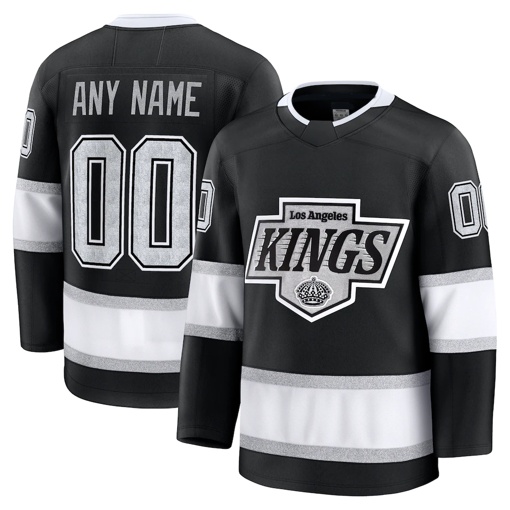 Boles Custom LA.Kings Black Home Premium Jerseys