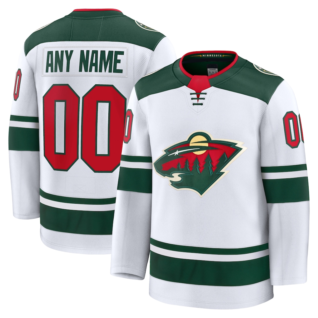 Boles Custom M.Wild White Away Premium Jerseys