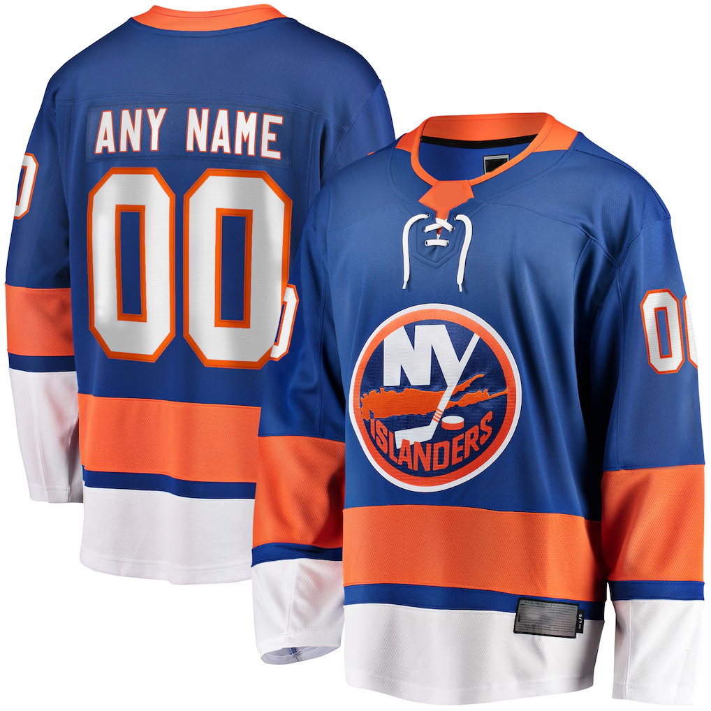 Boles Custom NY.Islanders Blue Breakaway Jerseys
