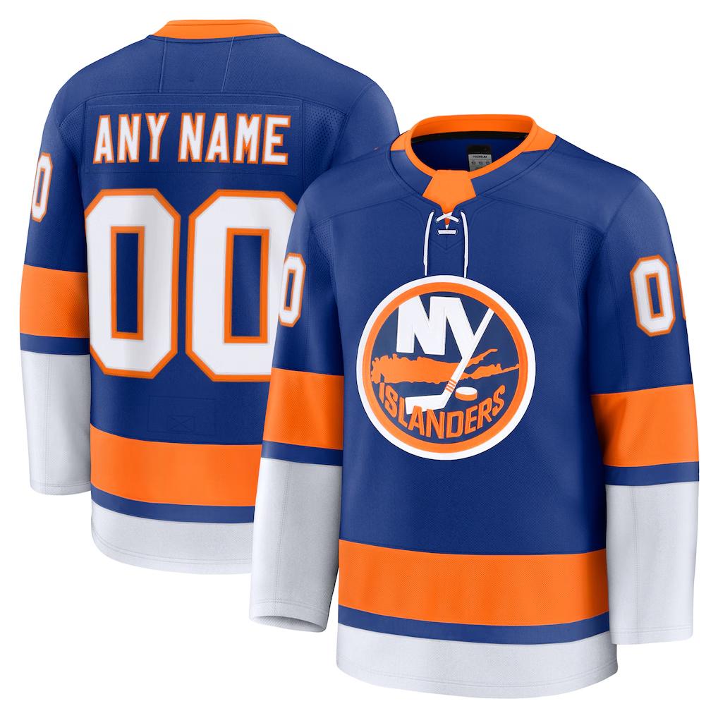 Boles Custom NY.Islanders Royal Home Premium Jerseys