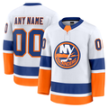 Boles Custom NY.Islanders White Away Premium Jerseys