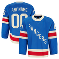 Boles Custom NY.Rangers Blue Centennial Authentic Pro Jerseys