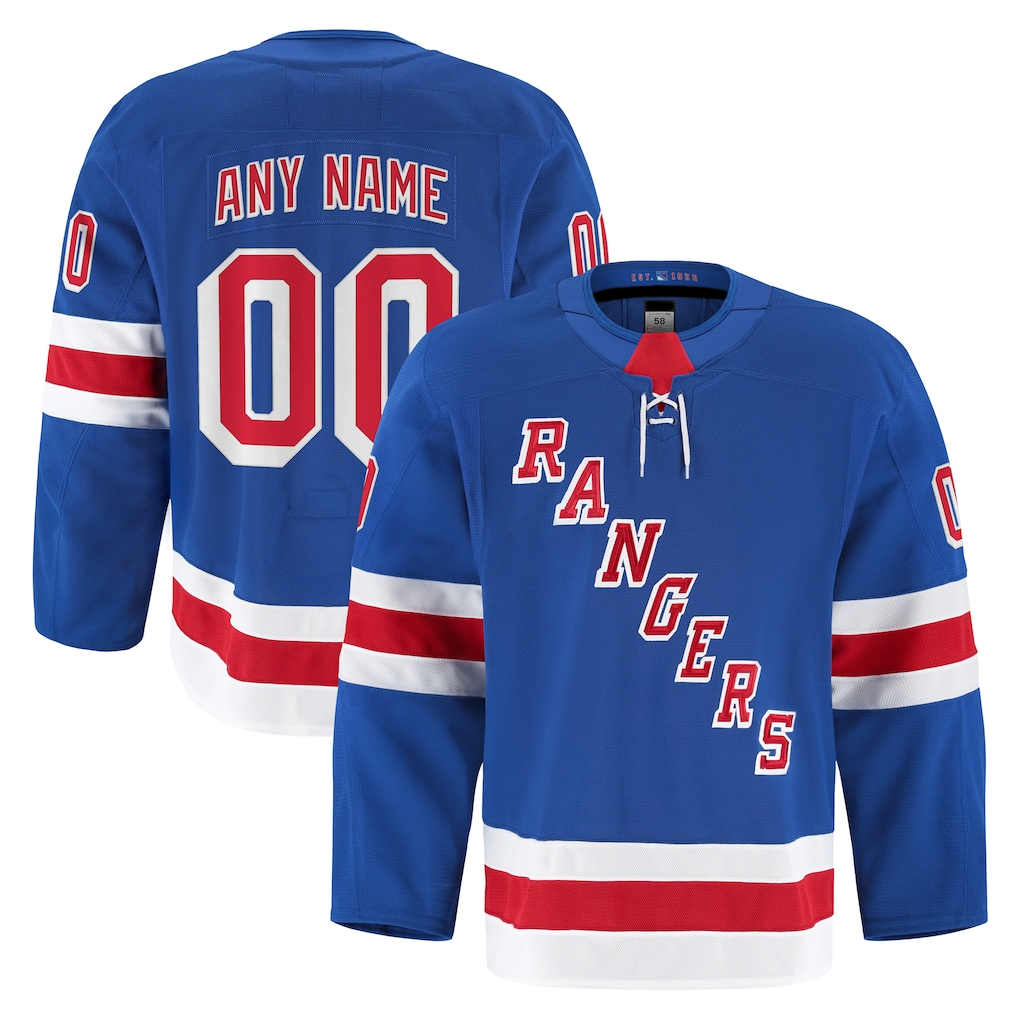 Boles Custom NY.Rangers Royal Home Authentic Pro Jerseys