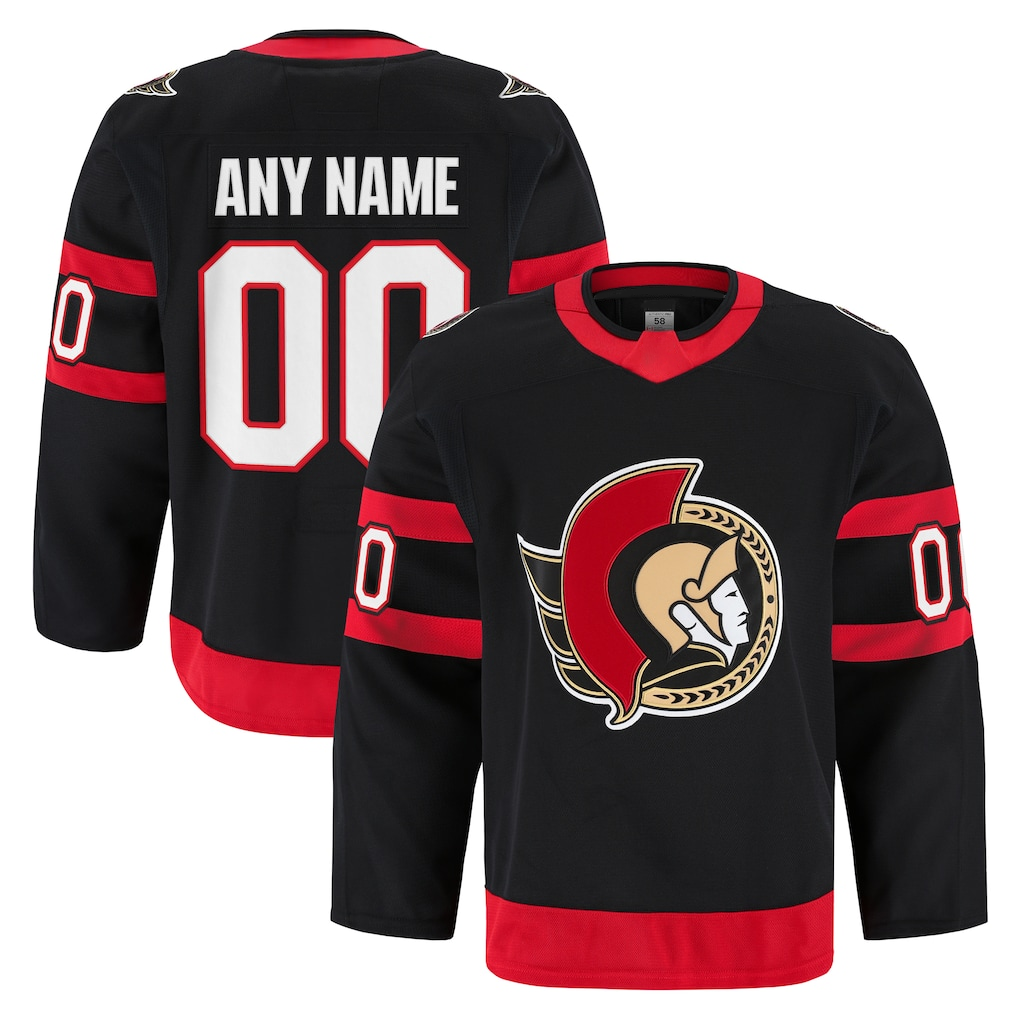 Boles Custom O.Senators Black Home Authentic Pro Jerseys