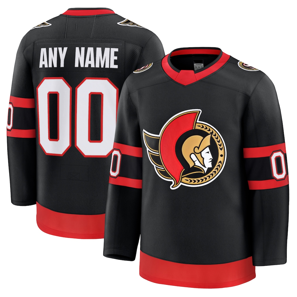 Boles Custom O.Senators Black Home Premium Jerseys