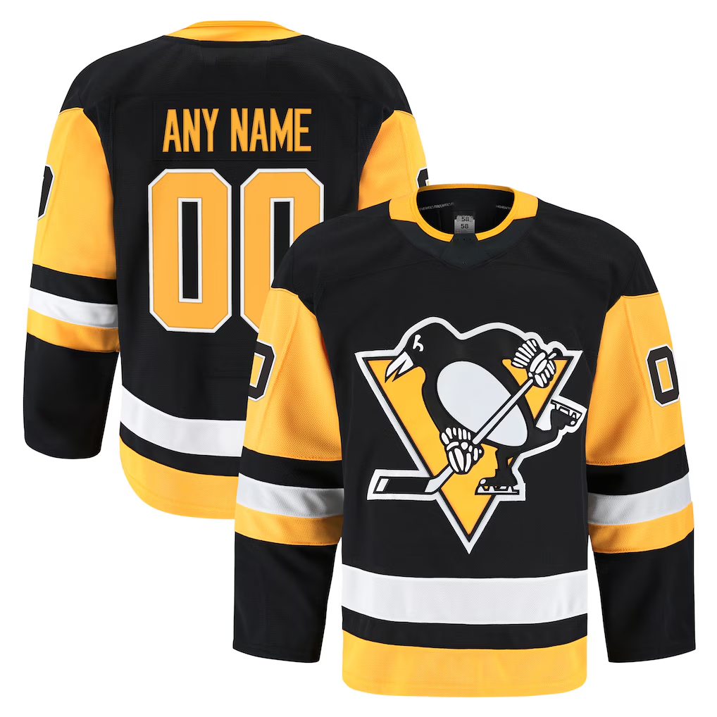 Boles Custom P.Penguins Black Home Authentic Pro Jerseys