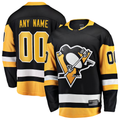 Boles Custom P.Penguins Black Home Breakaway Jerseys
