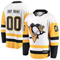Boles Custom P.Penguins White Away Breakaway Jerseys