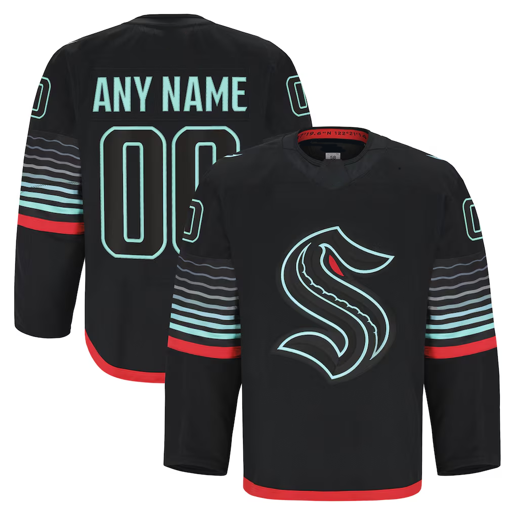 Boles Custom S.Kraken Black Alternate Authentic Pro Jerseys
