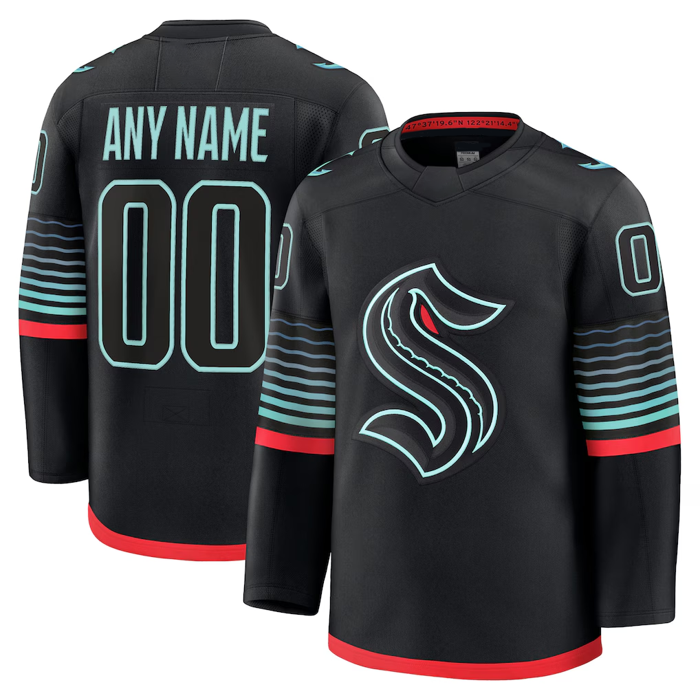 Boles Custom S.Kraken Black Alternate Premium Jerseys