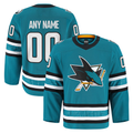 Boles Custom SJ.Sharks Teal Home Authentic Pro Jerseys