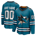 Boles Custom SJ.Sharks Teal Home Breakaway Jerseys