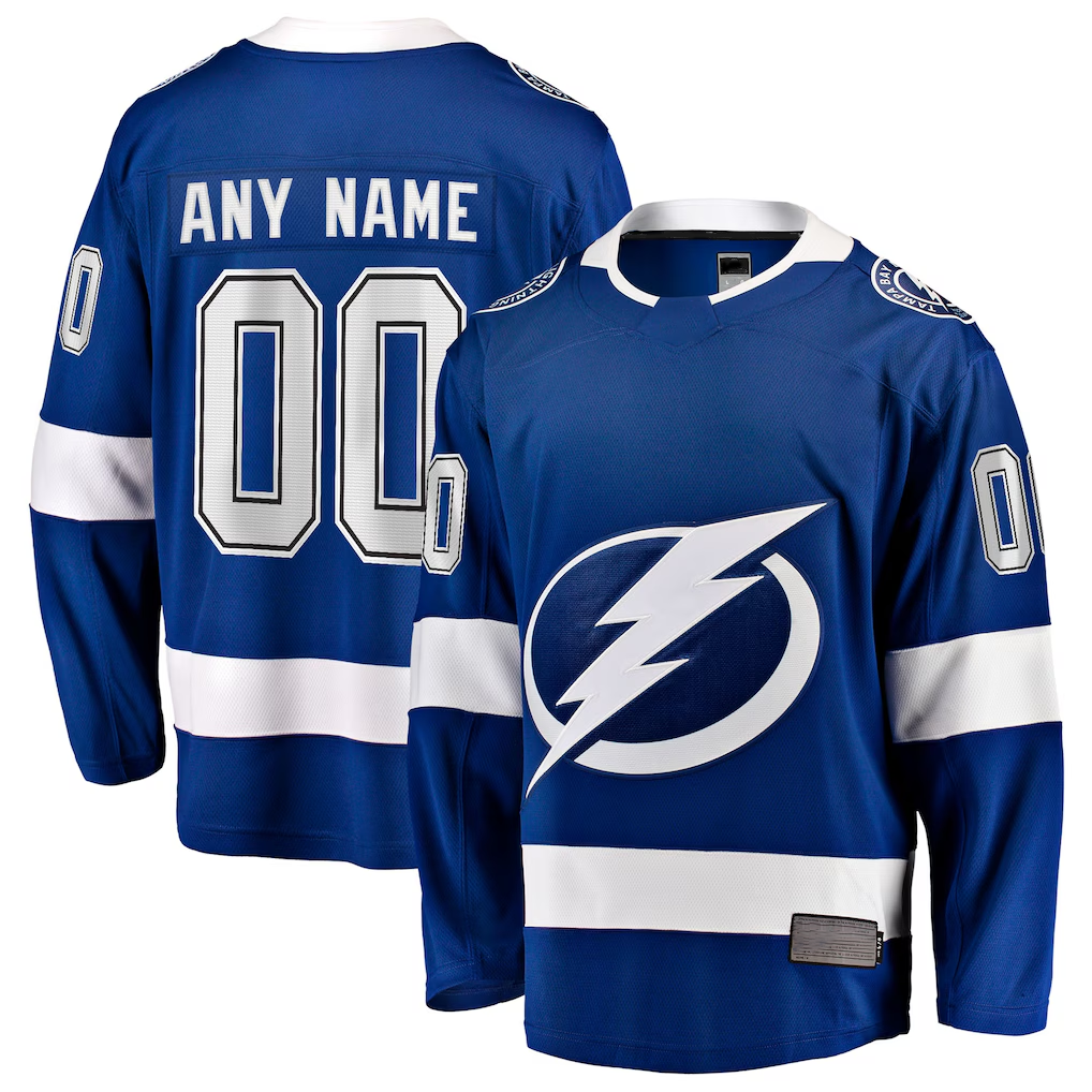 Boles Custom TB.Lightning Blue Home Breakaway Jerseys