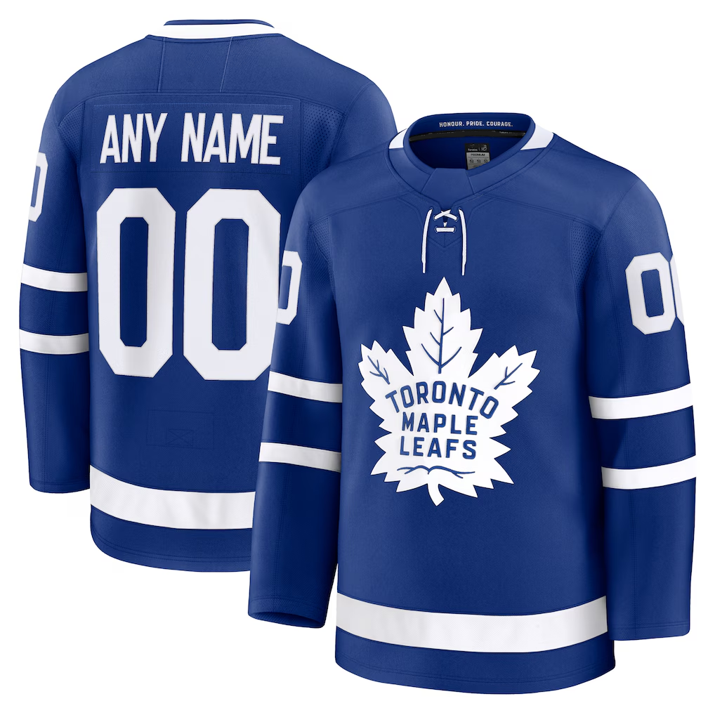 Boles Custom TM.Leafs Blue Home Premium Jerseys