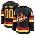 Boles Custom V.Canucks Black Alternate Premium Jerseys