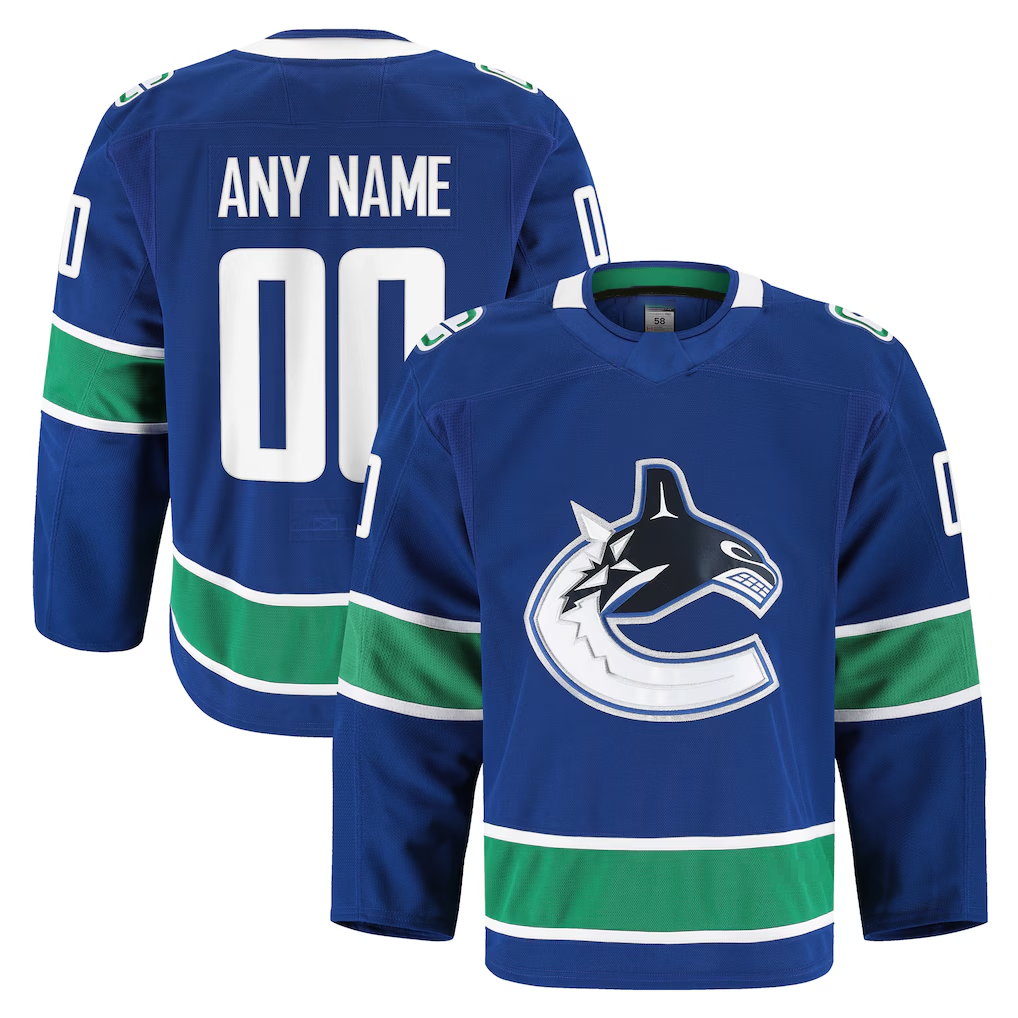 Boles Custom V.Canucks Blue Home Authentic Pro Jerseys