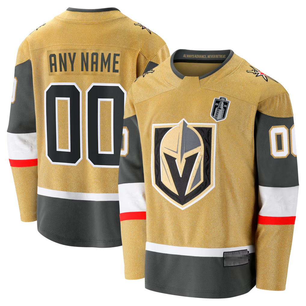 Boles Custom VG.Knights Gold 2026 Stanley Cup Final Breakaway Jerseys