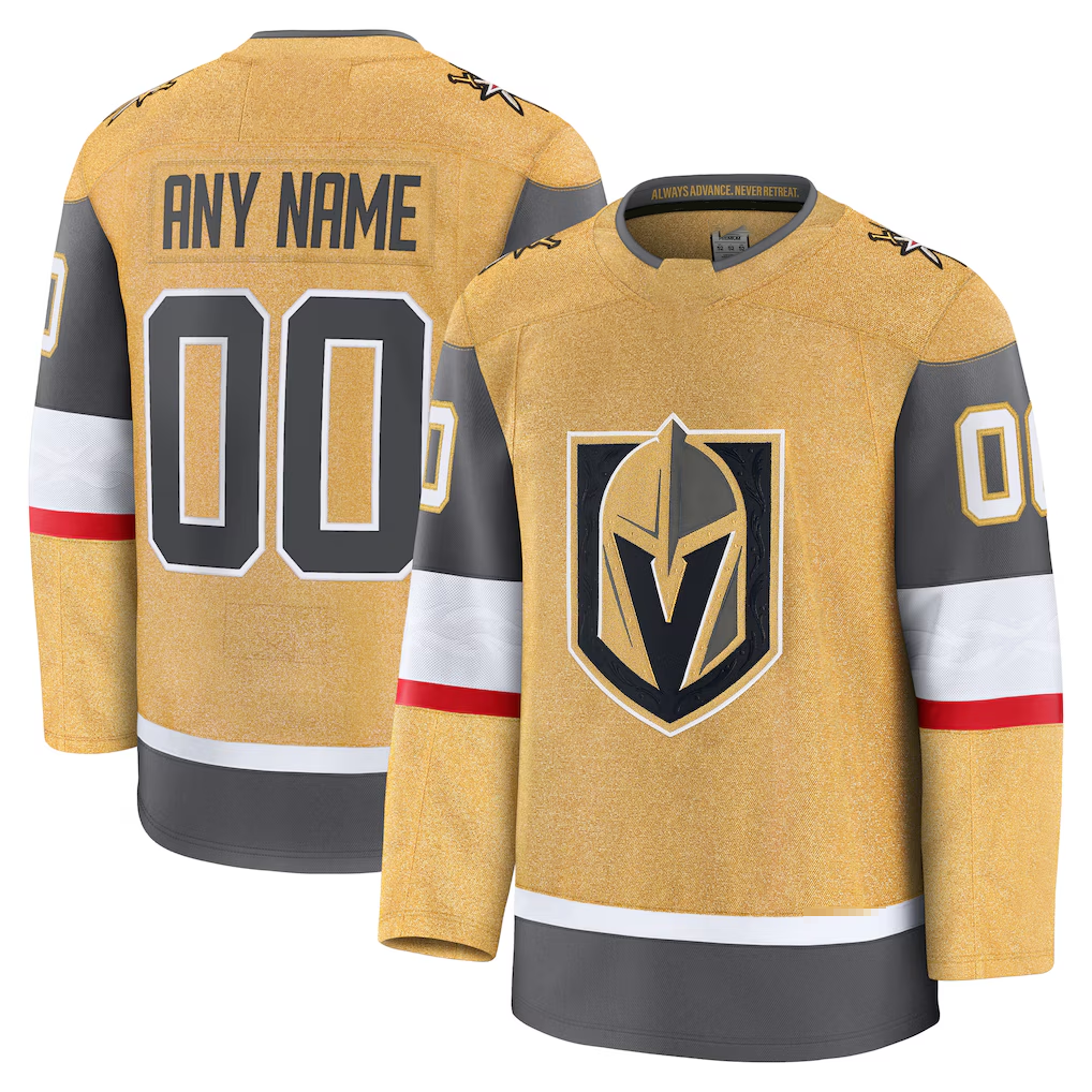 Boles Custom VG.Knights Gold Home Premium Jerseys