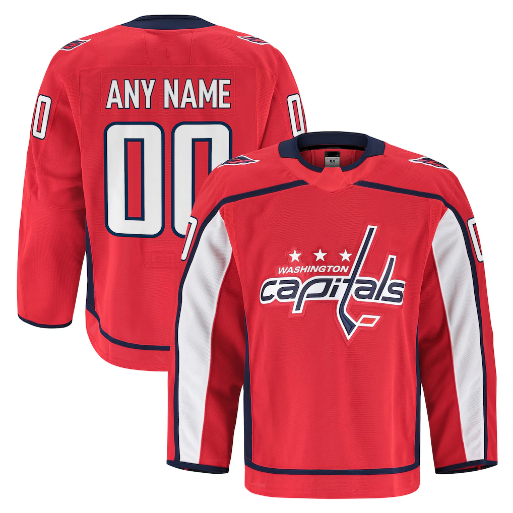 Boles Custom W.Capitals Red Home Authentic Pro Jerseys